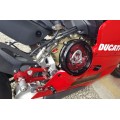 CNC Racing PRAMAC RACING LIMITED EDITION Clear Wet Clutch Cover With Carbon Inlay for the Ducati Panigale 1299/1199/959 Superleggera (and 899 too with modification) CNC Racing PRAMAC RACING LIMITED EDITION Clear Wet Clutch Cover With Carbon Inlay for the Ducati Panigale 1299/1199/959 Superleggera (and 899 too with modification)